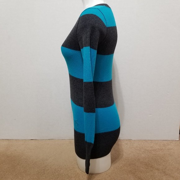 Nollie sweater XS lightweight pullover knit striped v-neck PacSun Twilight - Picture 2 of 12